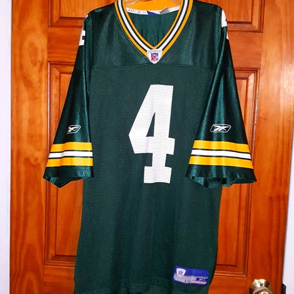 Reebok Other - Vtg Reebok Brett Favre Packers printed jersey XL
